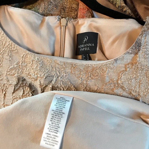 Adrianna Papell Matelasse Column Gown - Picture 5 of 6